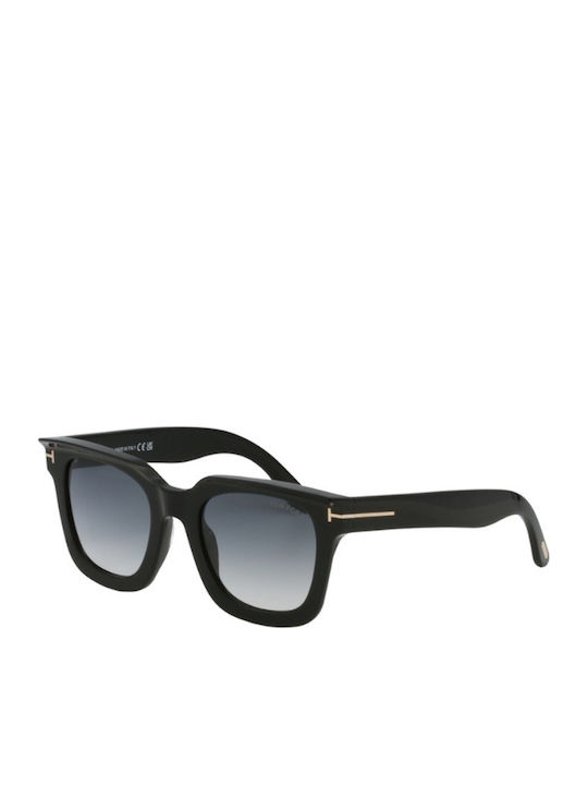 Tom Ford Women's Sunglasses with Black Plastic Frame and Gray Gradient Lens FT1115 01B