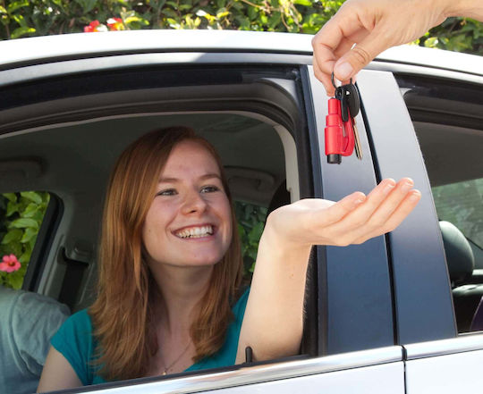 Resqme Car Emergency Hammer Automatic With Red Seatbelt Cutter