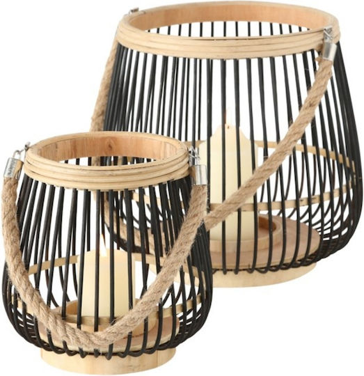 Boltze Felinar Bambus Negru 21x22x22buc 1buc Boltze Felinar Bambus Negru 21x22x22buc 1buc