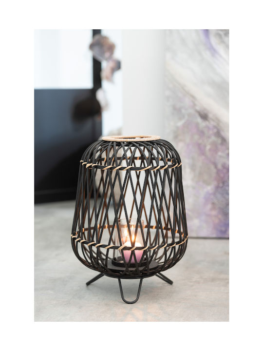 Jolipa Φαναράκι Bamboo Μαύρο 41x41x57εκ.