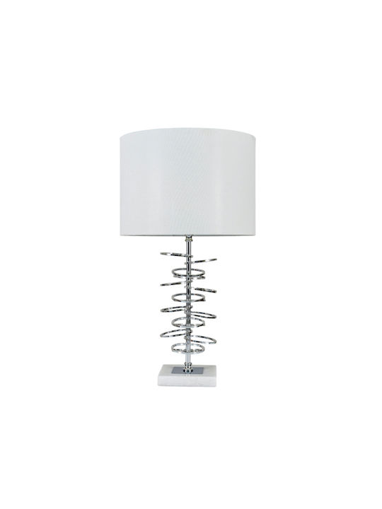 Zen Collection Table Lamp with White Shade and Base