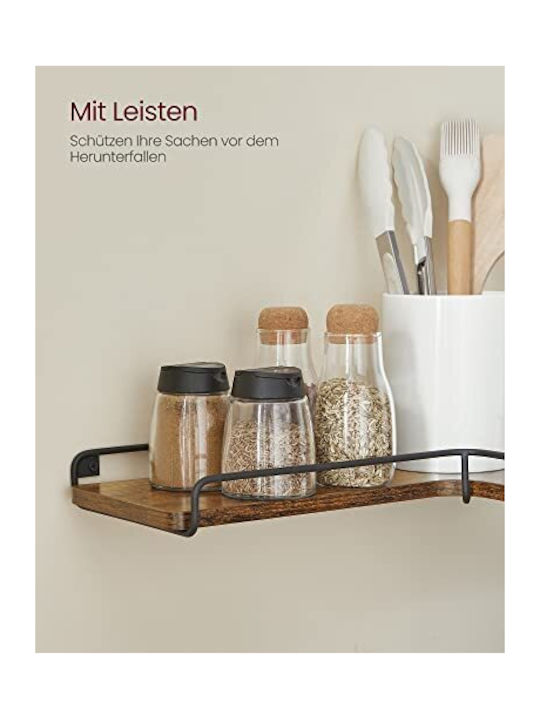 Corner Wall Shelf Gray 40x29x14 cm