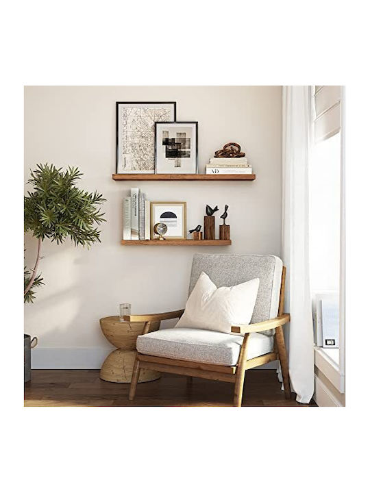 Shelf Wall Dark Brown 80x20x3.8cm