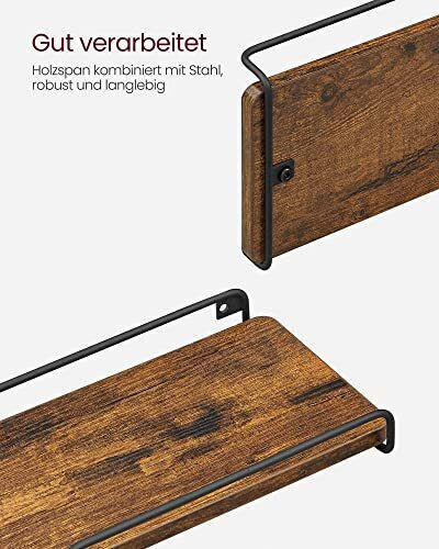 Corner Wall Shelf LS831B01 Grey 40x29x14 cm