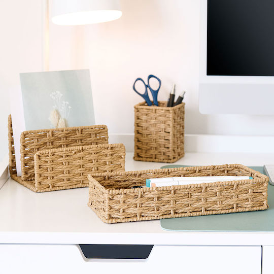 Paper Envelope Holder in Beige Color 1pcs 15.5x10.6x12.5cm