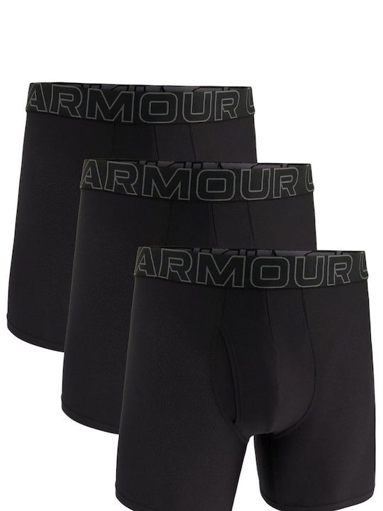 Ua Perf Tech Mesh 6in Slipuri pentru bărbați Negre 3Pachet