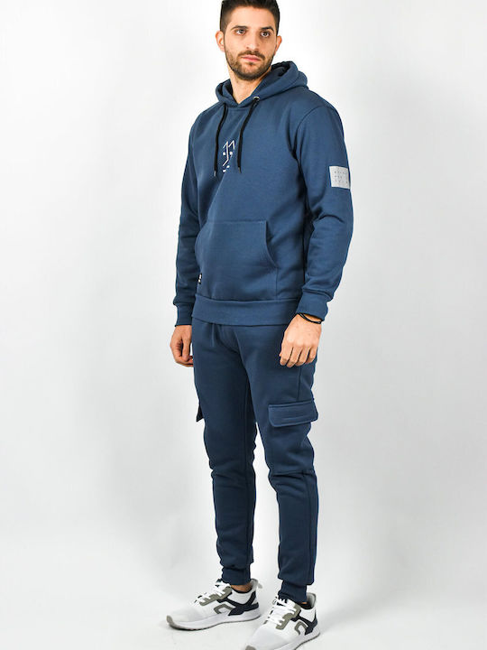 Ndc Men's Sweatpants with Rubber Blue