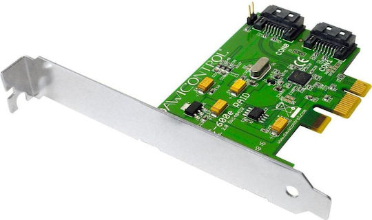 Dawicontrol PCIe Карта с 2 Порта SATA III Контролер Blister