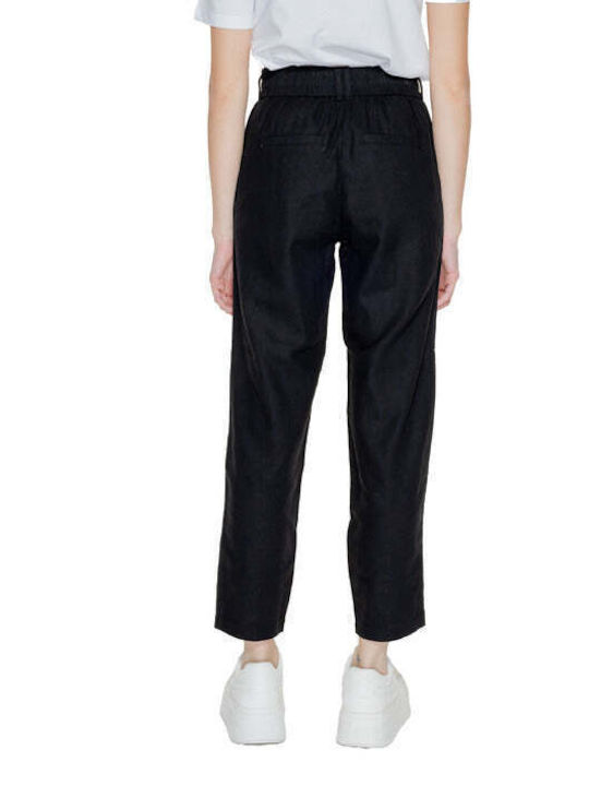 Only Damen Leinen Hose Weiß