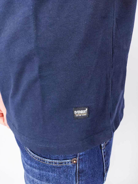 Long Sleeve Blouse Dark Blue