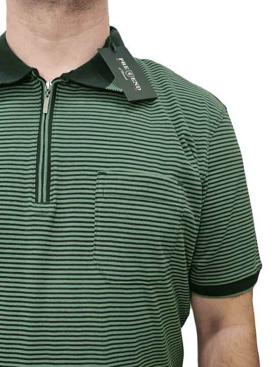 Pre End Men's Short Sleeve Blouse Polo Field Green