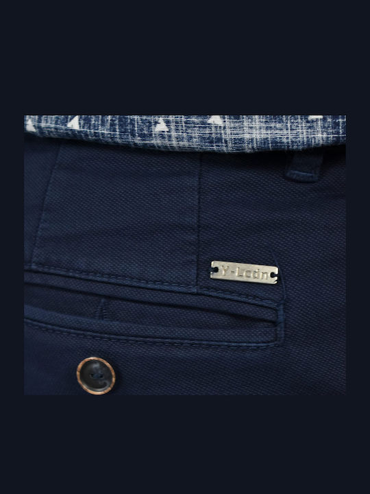 Herrenhosen Chinos Schlank Fit Blau