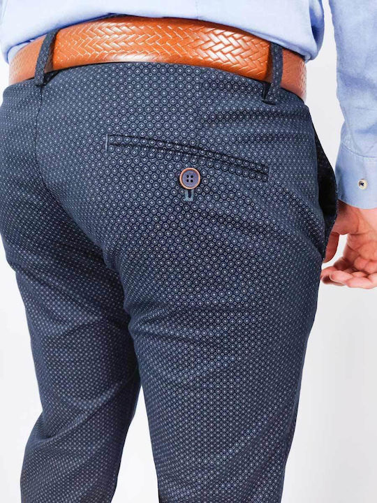 Ανδρικό Παντελόνι Chino Slim Fit Μπλε