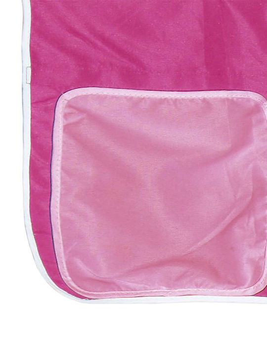 Kids Bed Loft Bed Single Pink for Mattress 90x200cm
