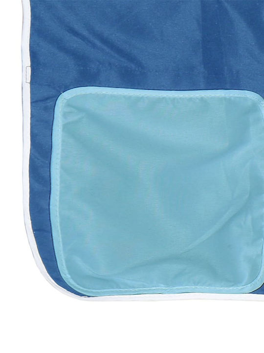 Kids Bed Loft Bed Single Blue for Mattress 80x200cm