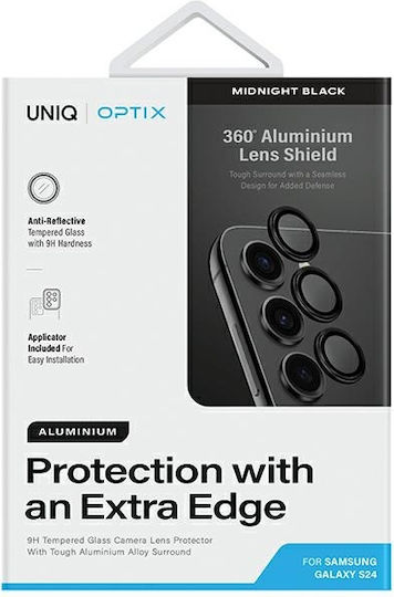 Uniq Optix Προστασία Κάμερας Tempered Glass Μαύρο για το Galaxy S24