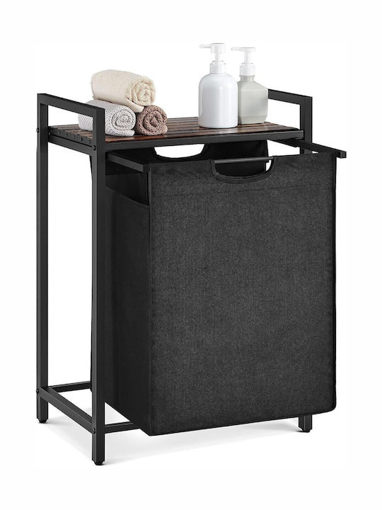 Songmics Καλάθι Απλύτων Υφασμάτινο 50x33x72cm Γκρι