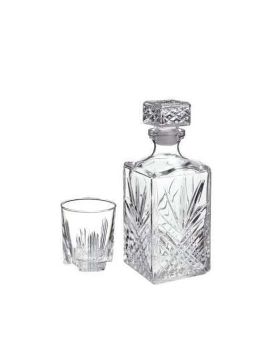 Bormioli Rocco Selecta Glas Karaffe zum Servieren Whiskey mit Verschluss und Gläsern Transparent 1000ml 7Stück Bormioli Rocco Selecta Glas Karaffe zum Servieren Whiskey mit Verschluss und Gläsern Transparent 1000ml 7Stück
