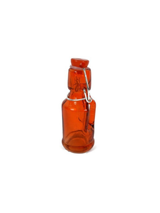 Due esse Μπουκάλι Γυάλινο με Κλιπ Κόκκινο 50ml