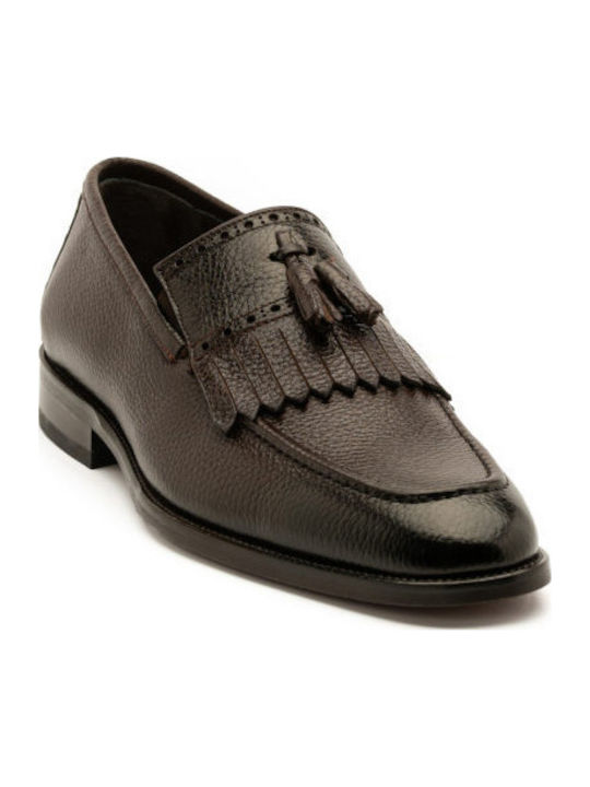 Leder Herren Mokassins in Braun Farbe