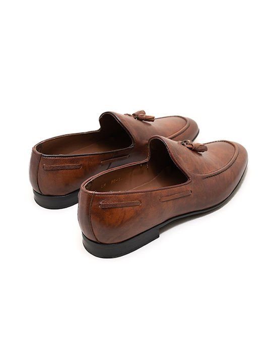 Men's Leather Moccasins Tabac Brown