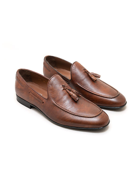 Men's Leather Moccasins Tabac Brown