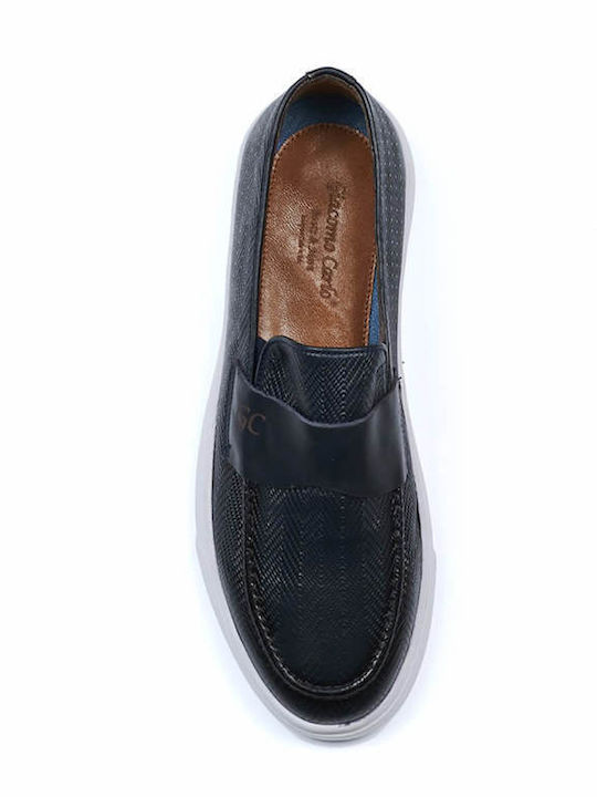 Men's Leather Loafers Blue