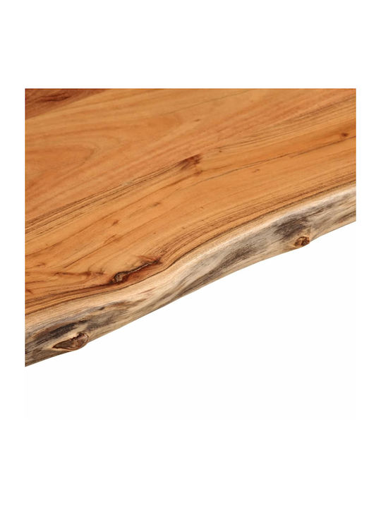 vidaXL Правоъгълена Повърхност на масата Масивно дърво Acacia 80x60x2.5см 370620 1бр