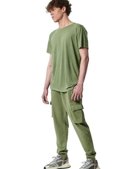 Body Action Herren-Sweatpants Hedge Green