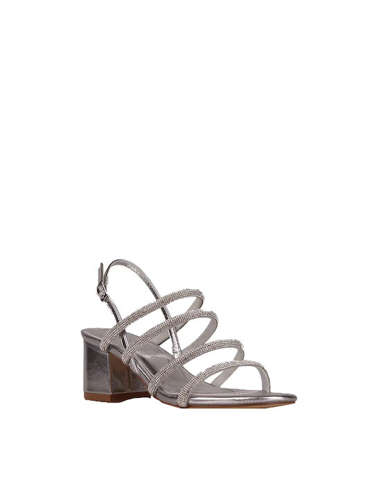 Sandals-Platforms Primadonna Argento