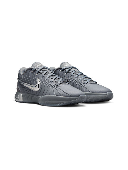 Nike LeBron XXI Low Basketball Shoes Cool Grey / Metallic Silver / Iron Grey