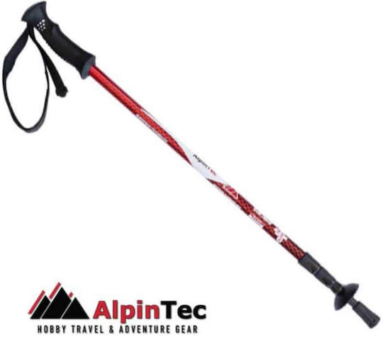 AlpinPro Eagle A-shock Телескопични Трекинг бастуни Алуминиеви 2 броя Червени