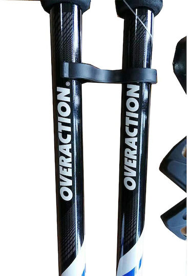 Over Action Telescopic Aluminum Fast Lock Trekking Pole with 3 Sections OVE-026 Blue 300gr