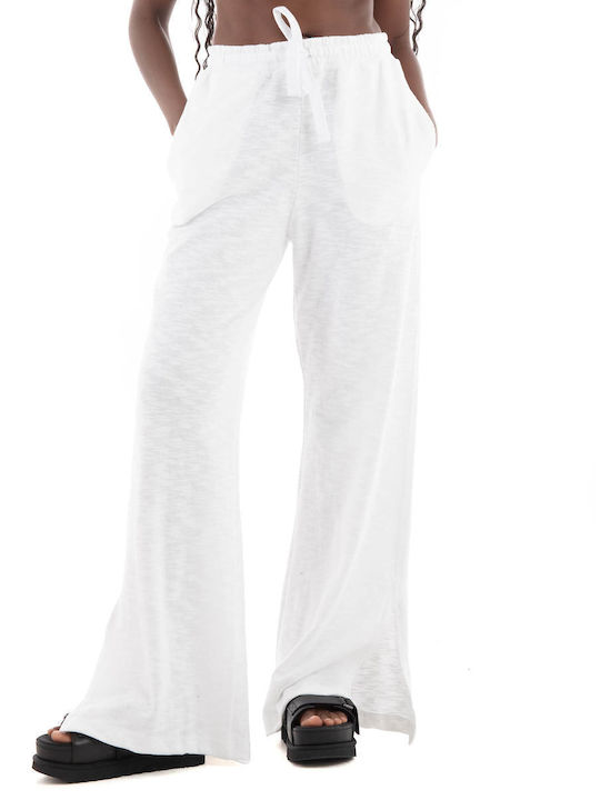 Four Minds Women's Fabric Trousers White