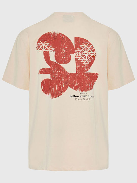 T-shirt Εκρού