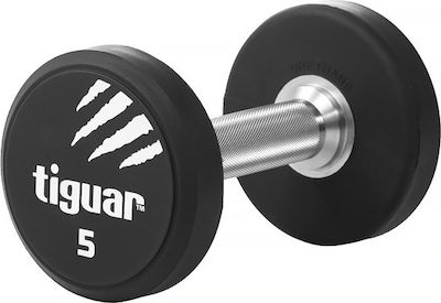 Tiguar Rubber Round Dumbbell 1 x 2kg