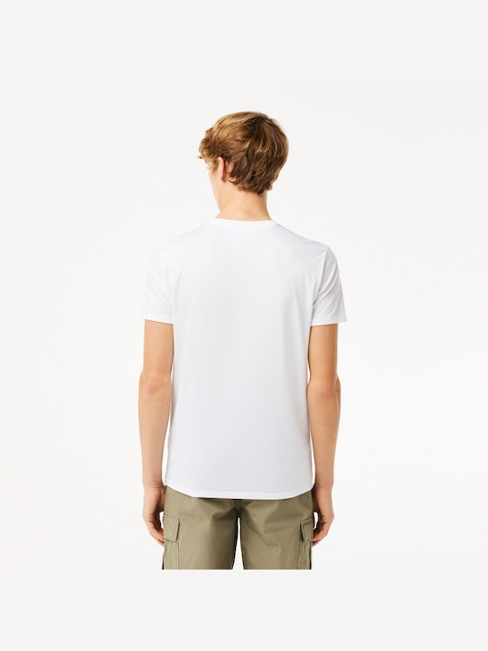 Lacoste Ανδρικό T-shirt Κοντομάνικο White