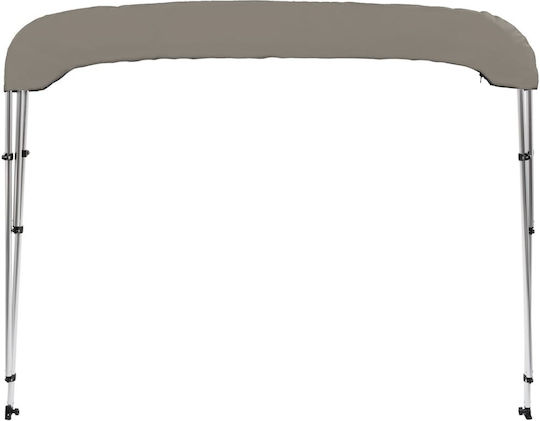 vidaXL Aluminium Boat Canopy L182xW184xH136cm Gray