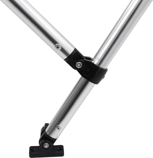 vidaXL Tenta Barca Aluminiu M243xL250xH131cm Negru Culoare