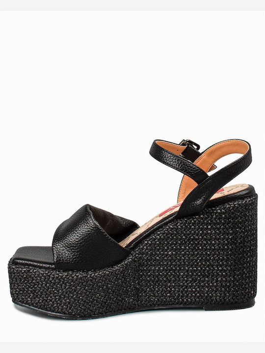 Replay Women's Ankle Strap Platforms Black