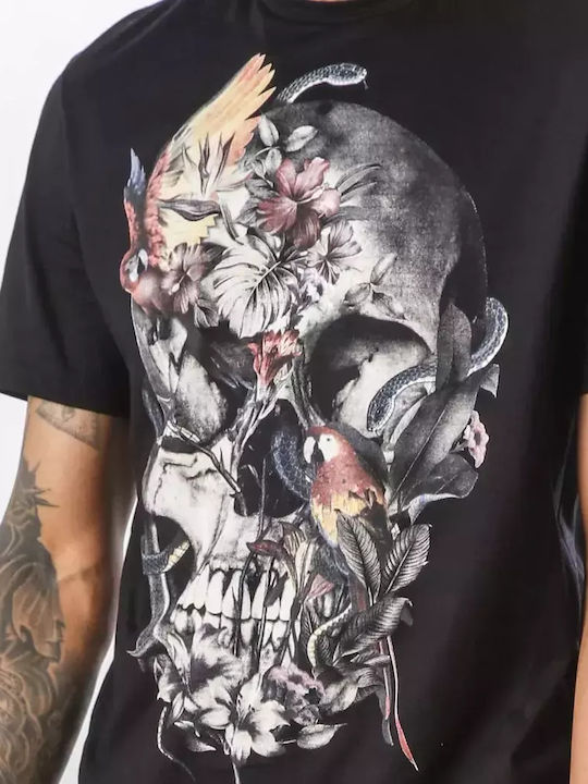 Religion Skull T-shirt Black