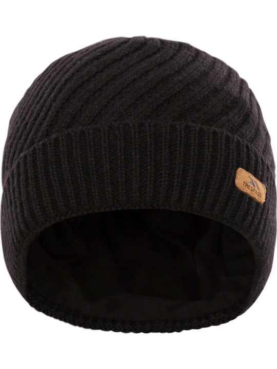 Pom Pom Beanie Frauen Beanie Gestrickt in Schwarz Farbe
