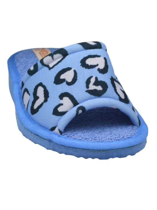 Kolovos Winter Women's Slippers in Blue color