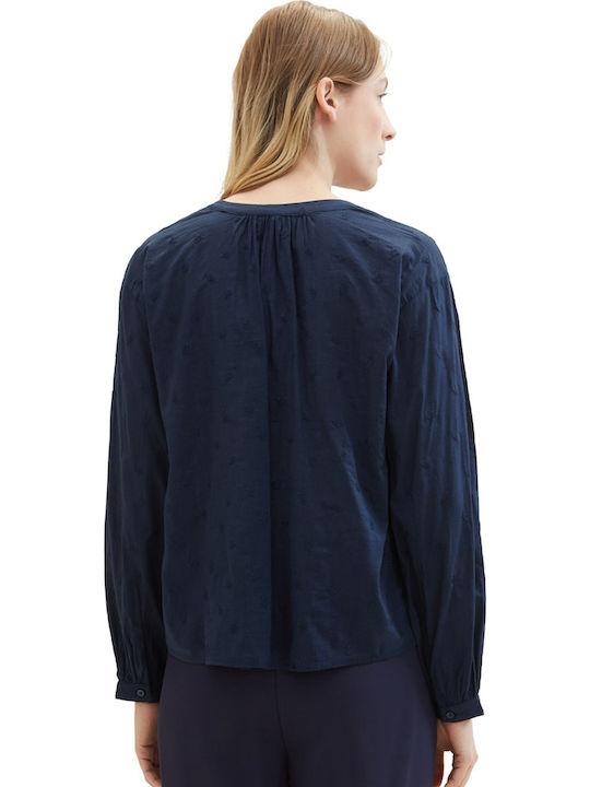 Women's Long Sleeve Shirt Navy Blue