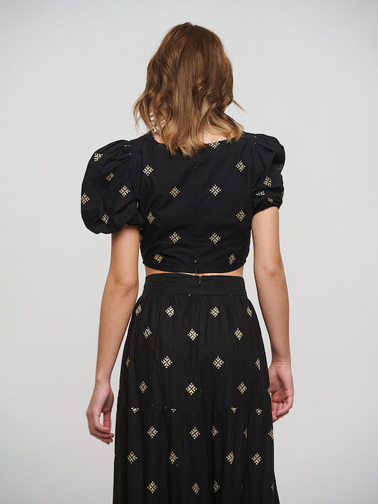 Ble Resort Collection Feminin Top de Plajă Negru