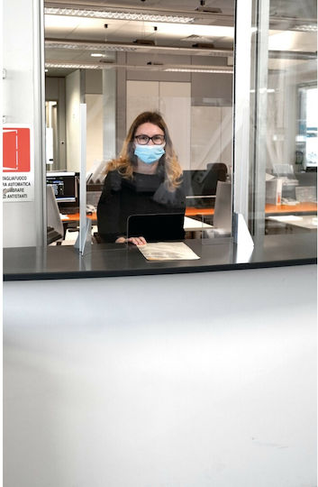 Lampa Protective Office Plexiglass Separator / Divider 56x66cm L6693.1