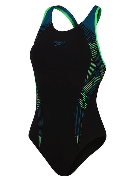Speedo One-Piece Swimsuit Black