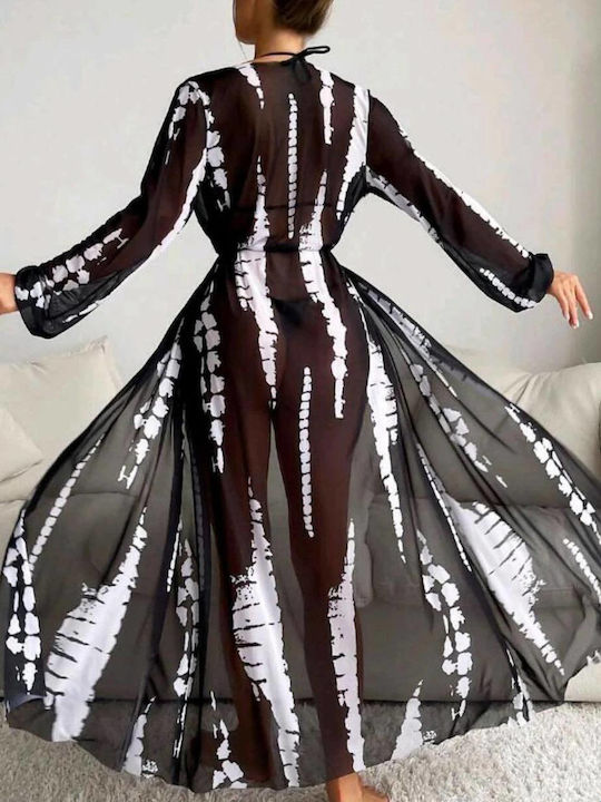 Woman's Fashion Παρεό Black & White Woman's Fashion Παρεό Black & White