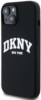 Dkny Futerał Do Iphone 15 Kompatybilny Z Magsafe Dkhmp15ssnyach Dkny Hc Magsafe Silicone W White Arch Logo Czarny