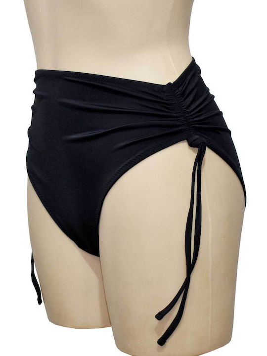 Bikini Slip Ψηλόμεσο Μαύρο